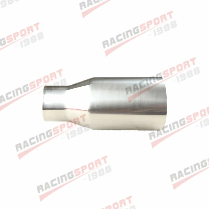 

UNIVERSAL T304 STAINLESS STEEL OVAL INLET 2.5" MUFFLER EXHAUST 3.5" OUTLET TIP