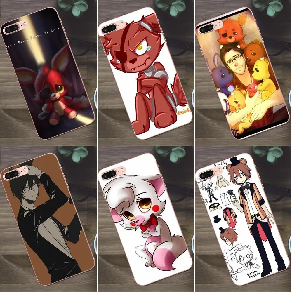 Мягкий телефон Five Nights At Freddy Fnaf для Apple iPhone X 4 5 5C SE 6 6S 7 8 Plus Galaxy A3 A5 J1 J2 J3 J5 J7 2017|Бамперы|
