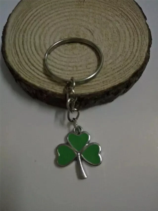 ALLOYGREEN брелок для ключей с тремя листьями клевера шнур в Ирландском стиле Модная
