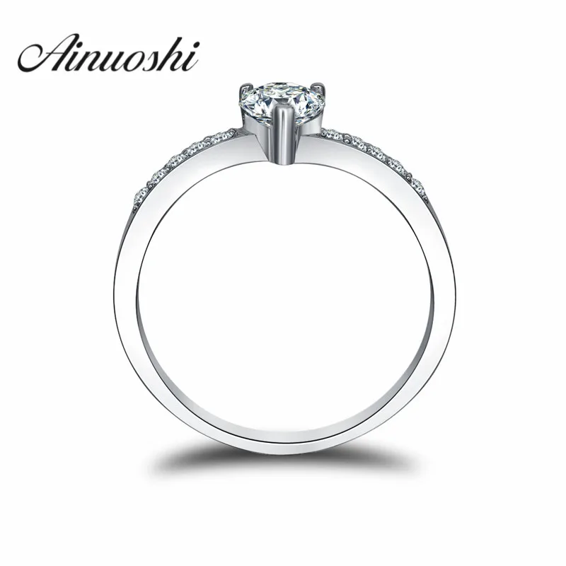 AINOUSHI кольцо в форме сердца Прямая поставка обещание Love Forever SONA для вашей девочки