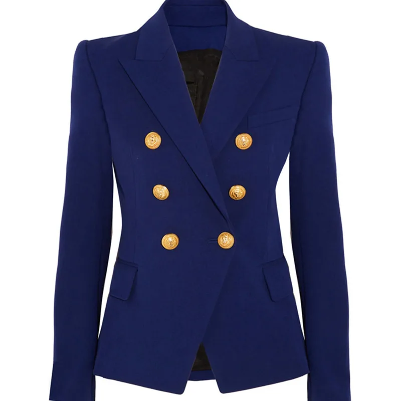 

new Blazers double-breasted Suits blazer women OL coat
