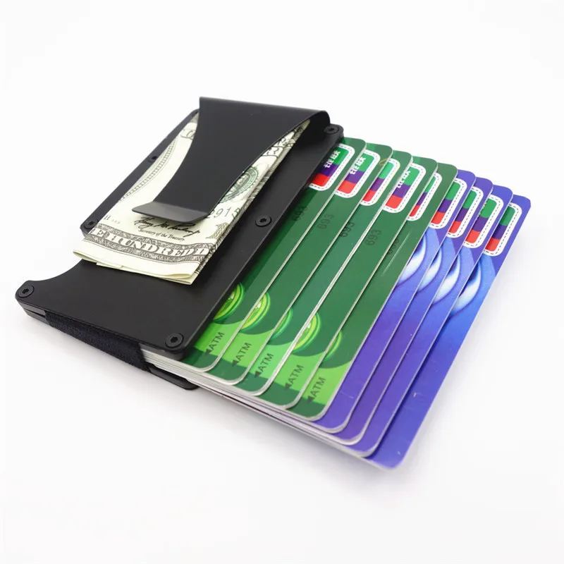 Металлический компактный кошелек для кредитных карт с технологией RFID