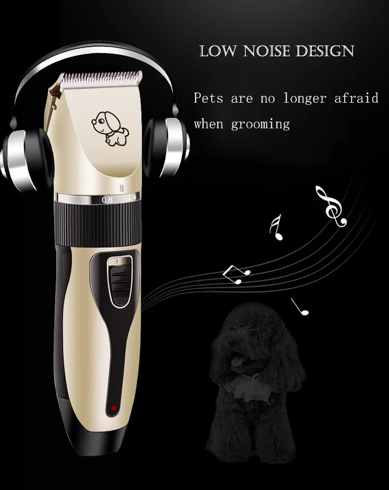 

Professional electric push rod, gentle, no harm to skin, rechargeable shaving, suitable for dogs and cats, long battery life