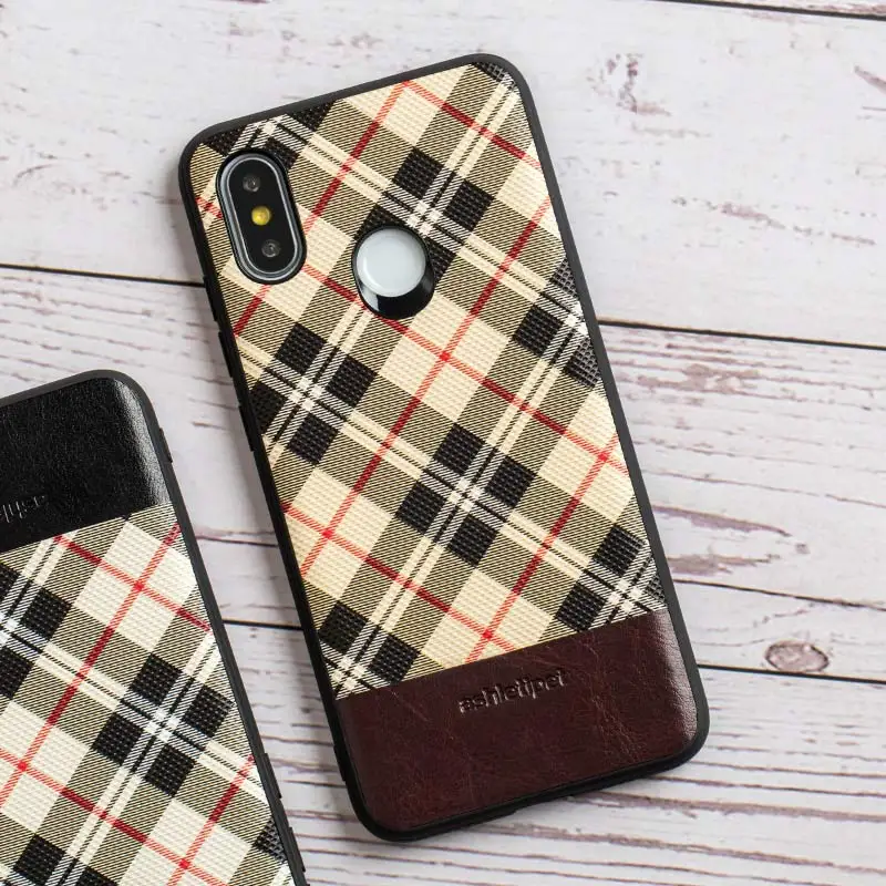 Yellow check LANGSIDI mi nimalism чехол для телефона для Xiaomi mi 9 se 6 8 SE A2 6x mi x 2S красный mi Note 7 анти-осень Износостойкий чехол в клетку - Цвет: Yellow check