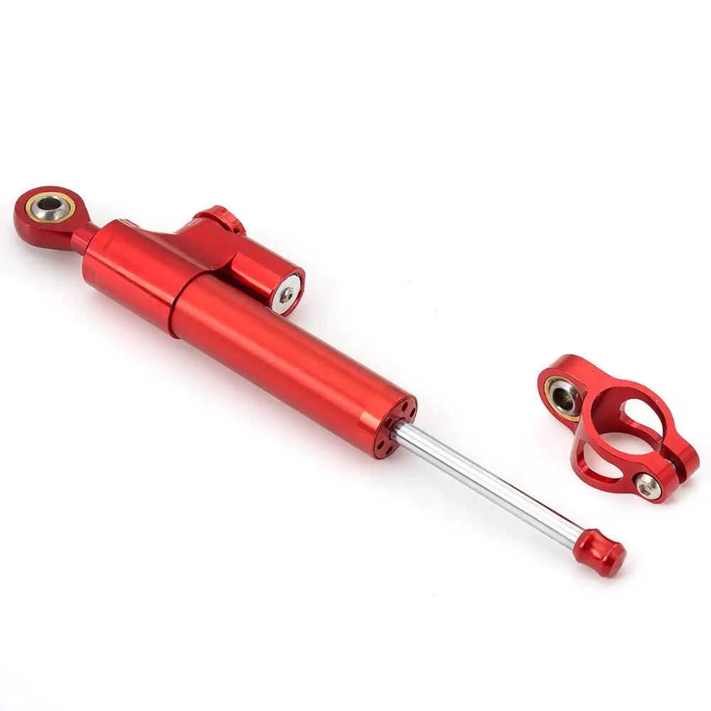 Red Damper Для Ducati 848 2008 2009 2010 мотоцикла с ЧПУ рулевой демпфер стабилизации Кронштейн монтажный комплект поддержка - Цвет: Red Damper