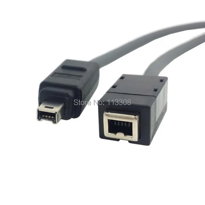 100 шт./лот Firewire 400 IEEE 1394 1394A 4Pin мужской и женский свинцовый Удлинительный кабель