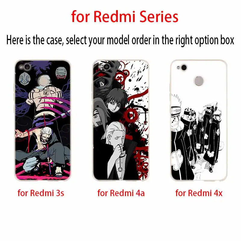 Наруто персонаж аниме чехол для Xiaomi Redmi Note 7 6 5 4 3 pro Чехол для Redmi 6a s2 5a 5 Plus 4a 4x3 Pro