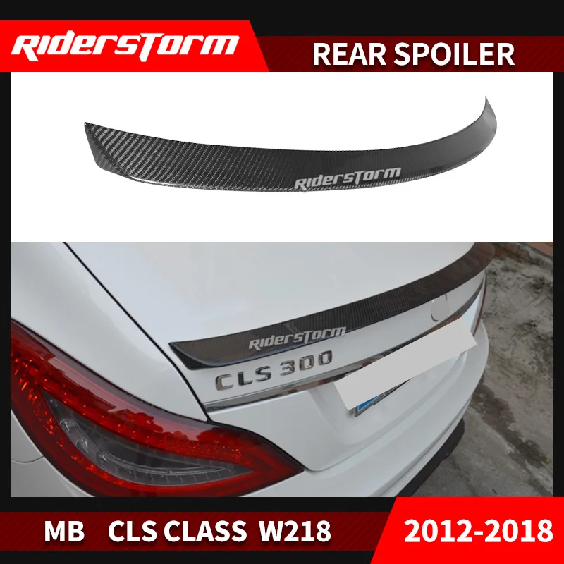Для Mercedes CLS Class W218 спойлер из углеродного волокна заднего багажника крыла 2012 2018