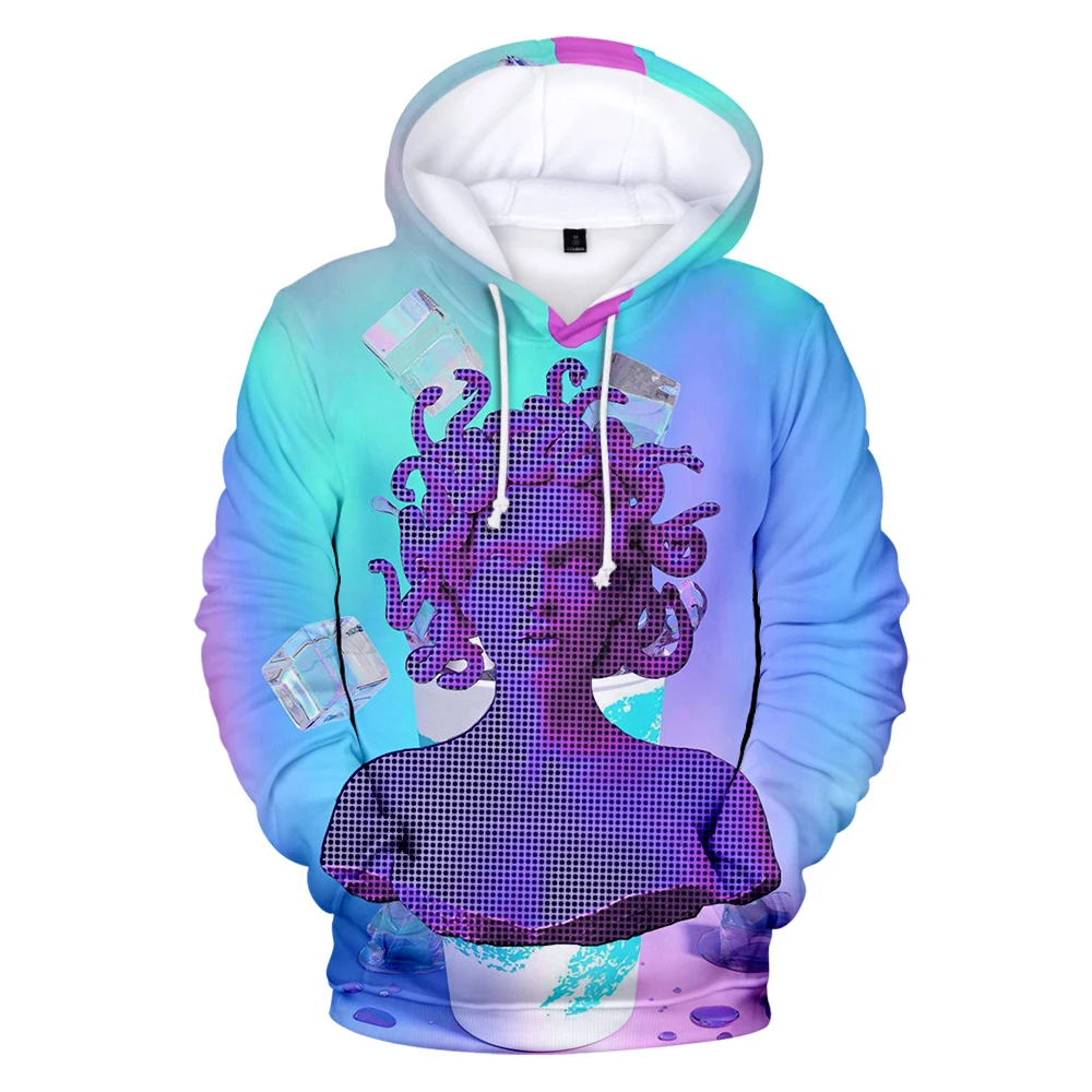 Новинка, Vaporwave, 3D толстовки, Мужская/Женская мода, принт, толстовка, пуловер, Vaporwave, длинный рукав, с капюшоном, унисекс, уличная одежда, топы