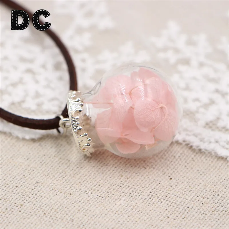 Женский Прозрачный кулон в виде маргаритки из сухого стекла DC 2019 ожерелье чокер с