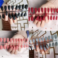 3sets matte 24pcsset detachable fake nails false nail tips for nail extension manicure art press on fake false nails