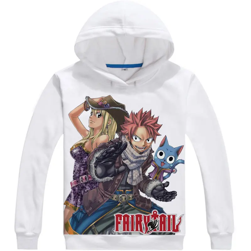 Толстовка с капюшоном изображением Феи хвоста аниме рассекающий дракона Нацу