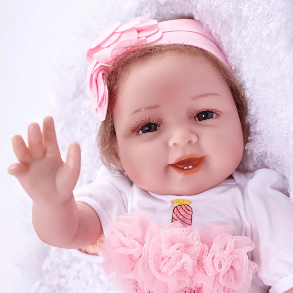 55 см Детские куклы силиконовая кукла-младенец девочка мальчик душ Раннее