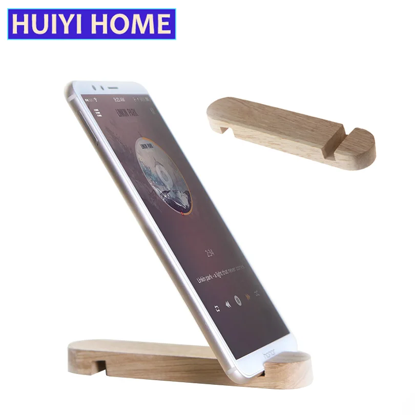 Портативный деревянный Универсальный держатель для телефона планшета подставка