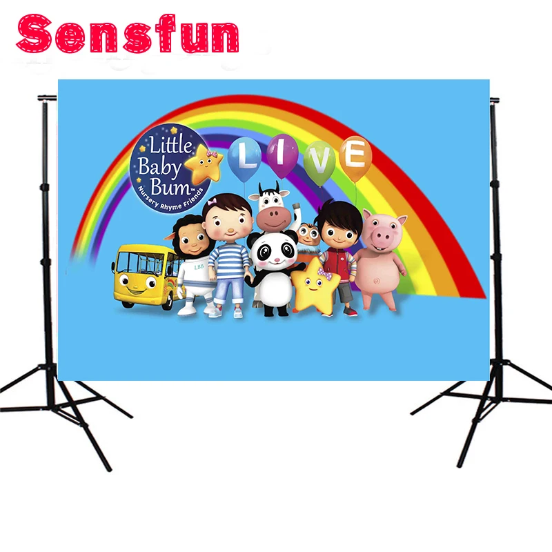 Виниловый фон для студийной фотосъемки на заказ первого дня рождения маленьких