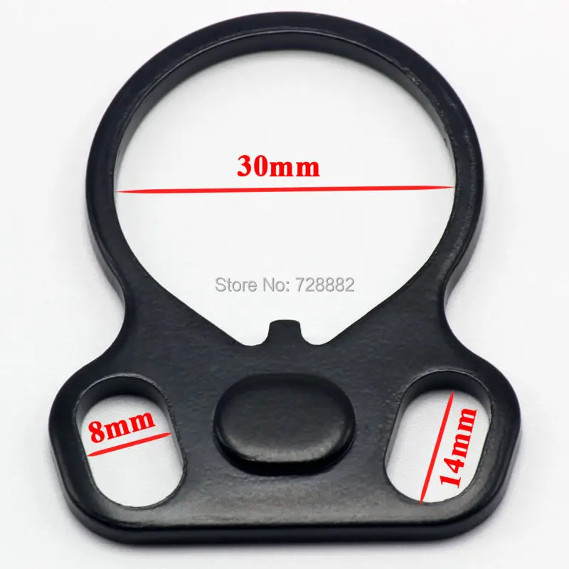 Охотничий AR Концевая пластина овальная двойная петля слинг адаптер правая/левая