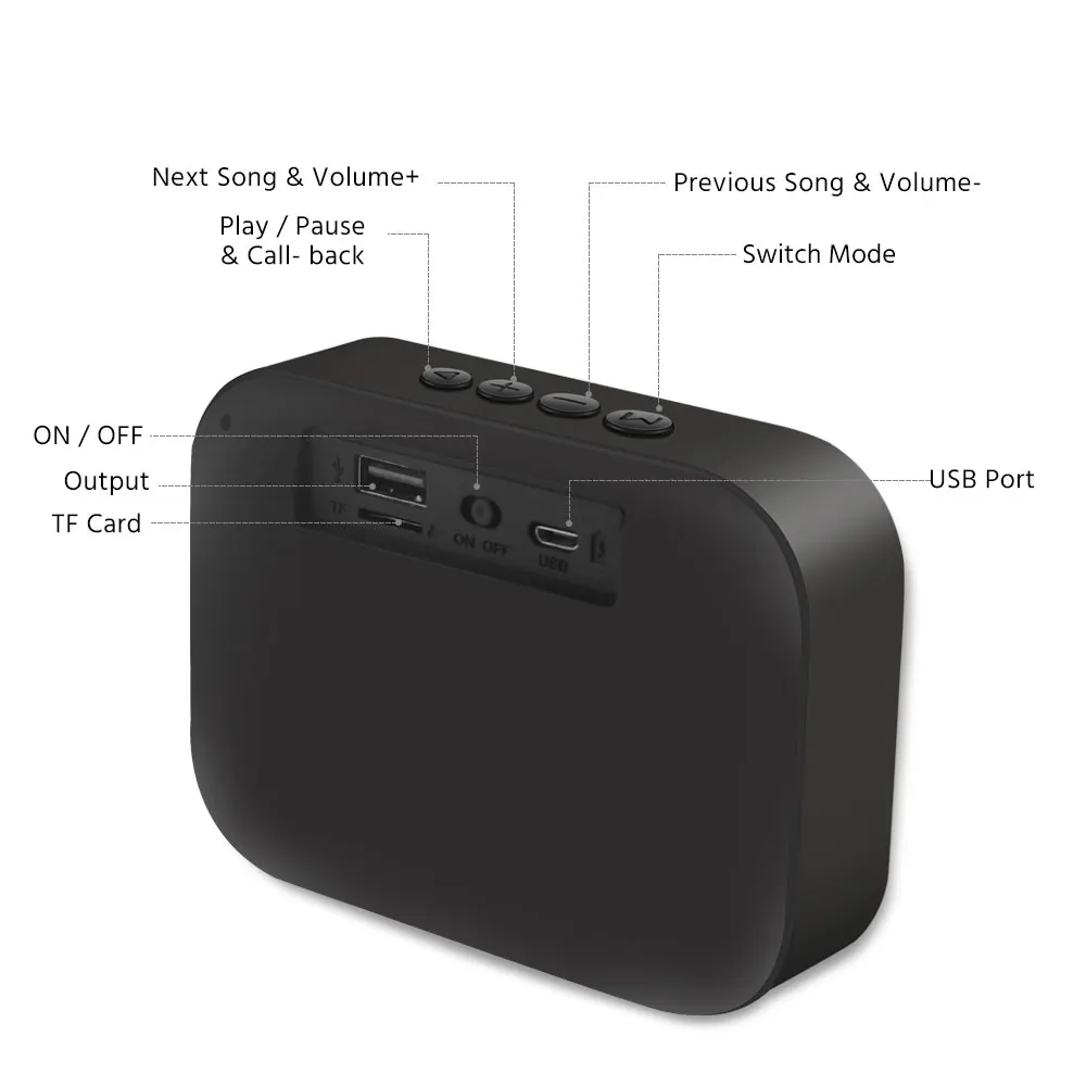 Henzin колонки Bluetooth Колонка портативный динамик Саундбар мини беспроводной