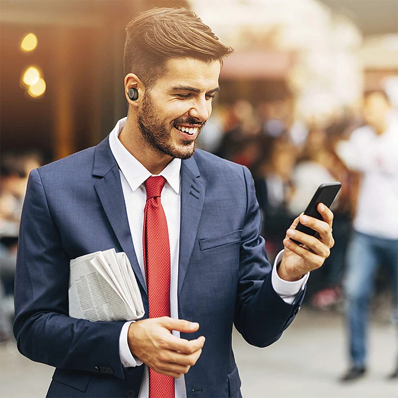 ANBES 358 Bluetooth наушники мини 5 0 беспроводные Hands free гарнитура для iPhone Xiaomi