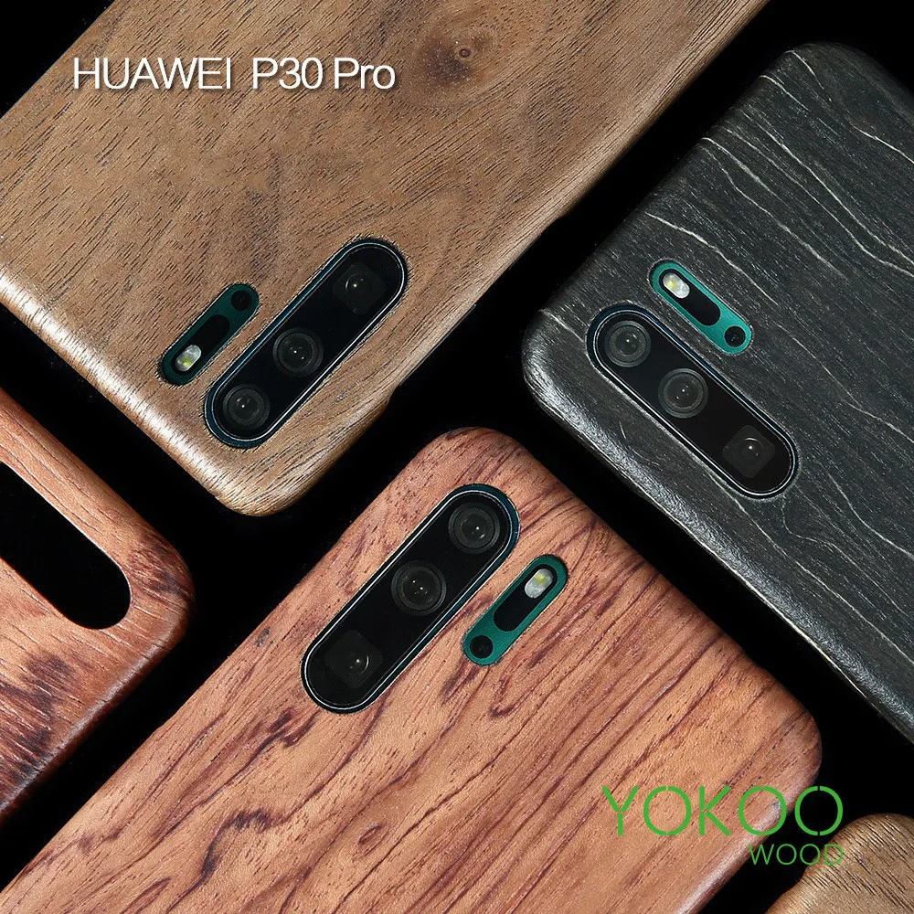 Тонкий чехол накладка для Huawei P30/P30 Pro/P30 Lite/P20 /P20 Pro/P20 Lite/p40 орех натуральное дерево