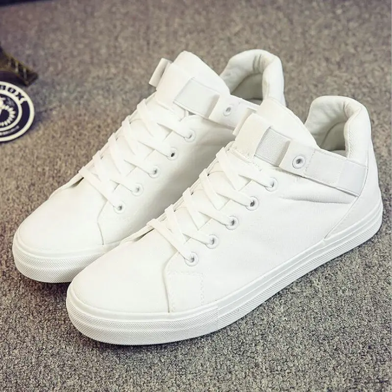 Brand All Black / White Men's Casual Shoes Breathable Canvas Man Lace up flats Sneakers Men Fashion High Top HH-67 |