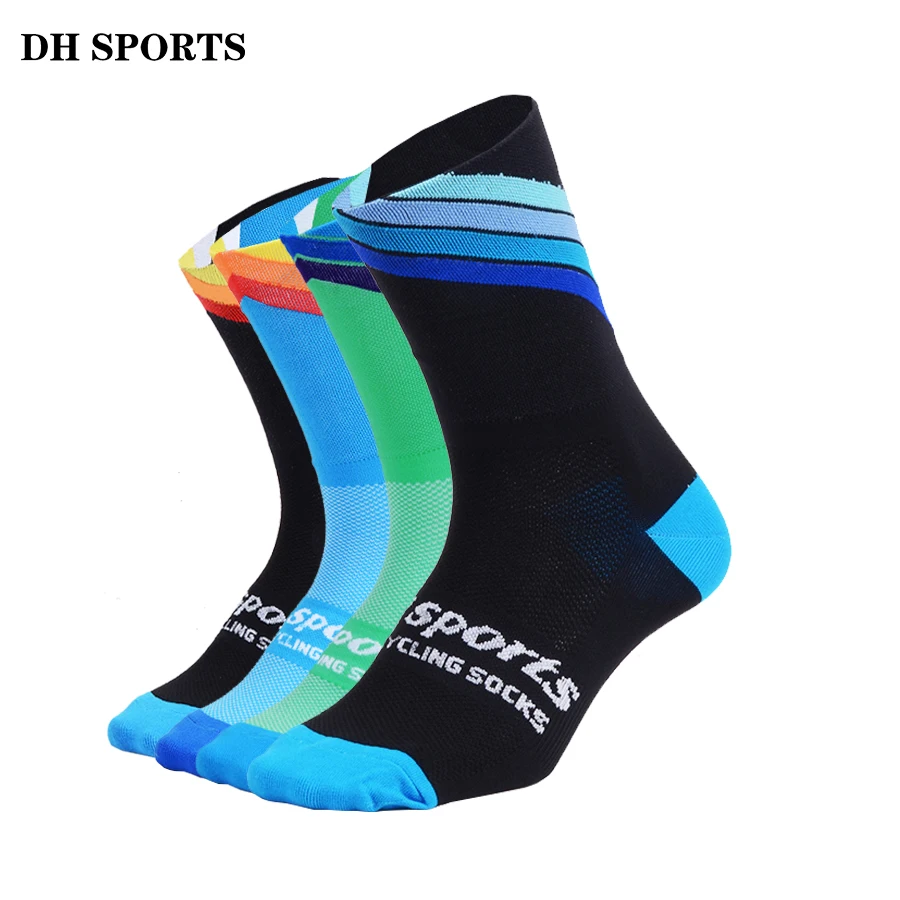 

DH SPORTS New Professional Cycling Socks Men Women Outdoor Road Bicycle Bike Socks Brand Running Compression Sport Sock