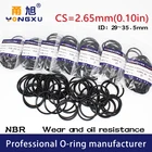 Черное уплотнительное кольцо NBR 20 шт.лот, CS2.65mm ID293031.532.533.534.535.5*2,65 мм, уплотнительное резиновое уплотнительное кольцо, шайба