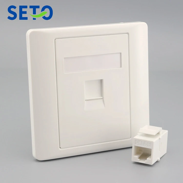 SeTo 86 Тип сети Ethernet LAN RJ45 Cat5e прямое подключение настенная пластина гнездо Keystone