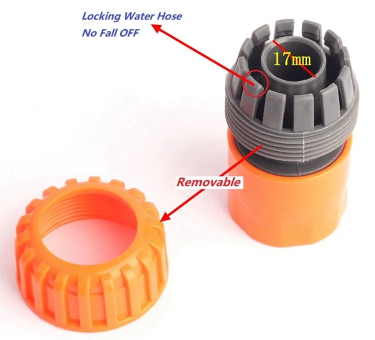 ABS G 3/4 ''водяной шланг Быстрые соединители садовые трубы/трубные фитинги оранжевые съемные водопроводные ирригационные ремонтные шланговые соединения