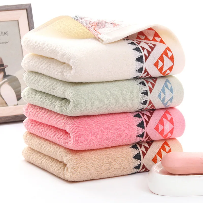 Универсальный 70x140 см геометрическое банное полотенце Взрослый хлопок большой