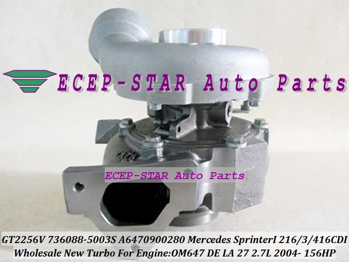 Бесплатная доставка GT2256VK 736088 6470900280 736088-0003 736088-0005 Turbo для Mercedes Benz Sprinter I 216CDI 316CDI 416CDI