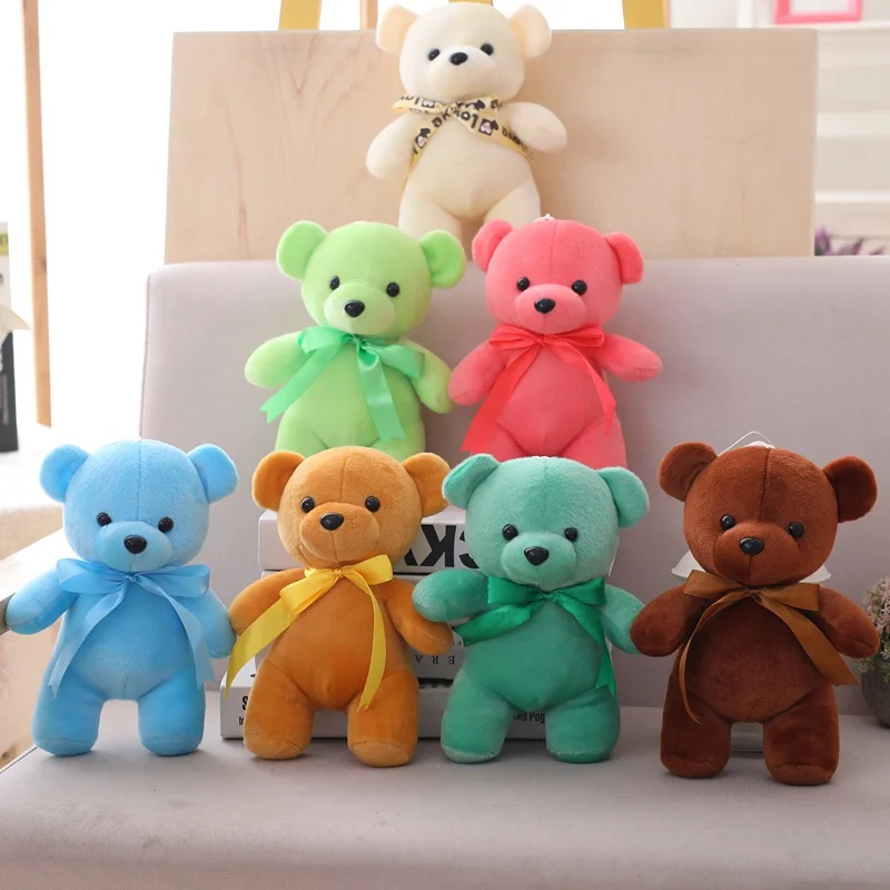 25 см Kawaii маленькие плюшевые мишки Плюшевые с галстуком бабочкой 8 игрушка мишка