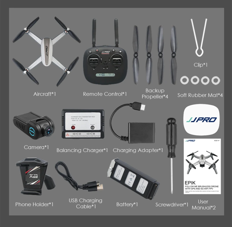 JJRC JJPRO X5 gps Дрон Профессиональный бесщеточный 5G WiFi FPV позиционирование высота удержания 1080P камера с 2 батареями RC Квадрокоптер