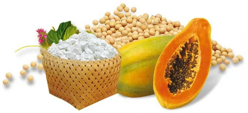 

100% Pure Natural Plant papaya & Radix Puerariae & soya bean mixed powder,Face Film Materials,Moisturizing Antioxidant 100g