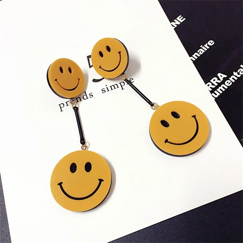 Дорин Box Горячий 3D Улыбка Уход за кожей лица Серьги гвоздики Новый Для женщин Мода