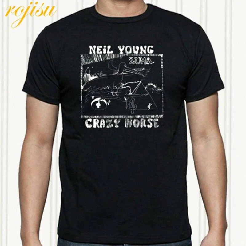 Новый Neil Young CRAZY HORSE Rock с изображением легендарного музыканта Для мужчин комплект