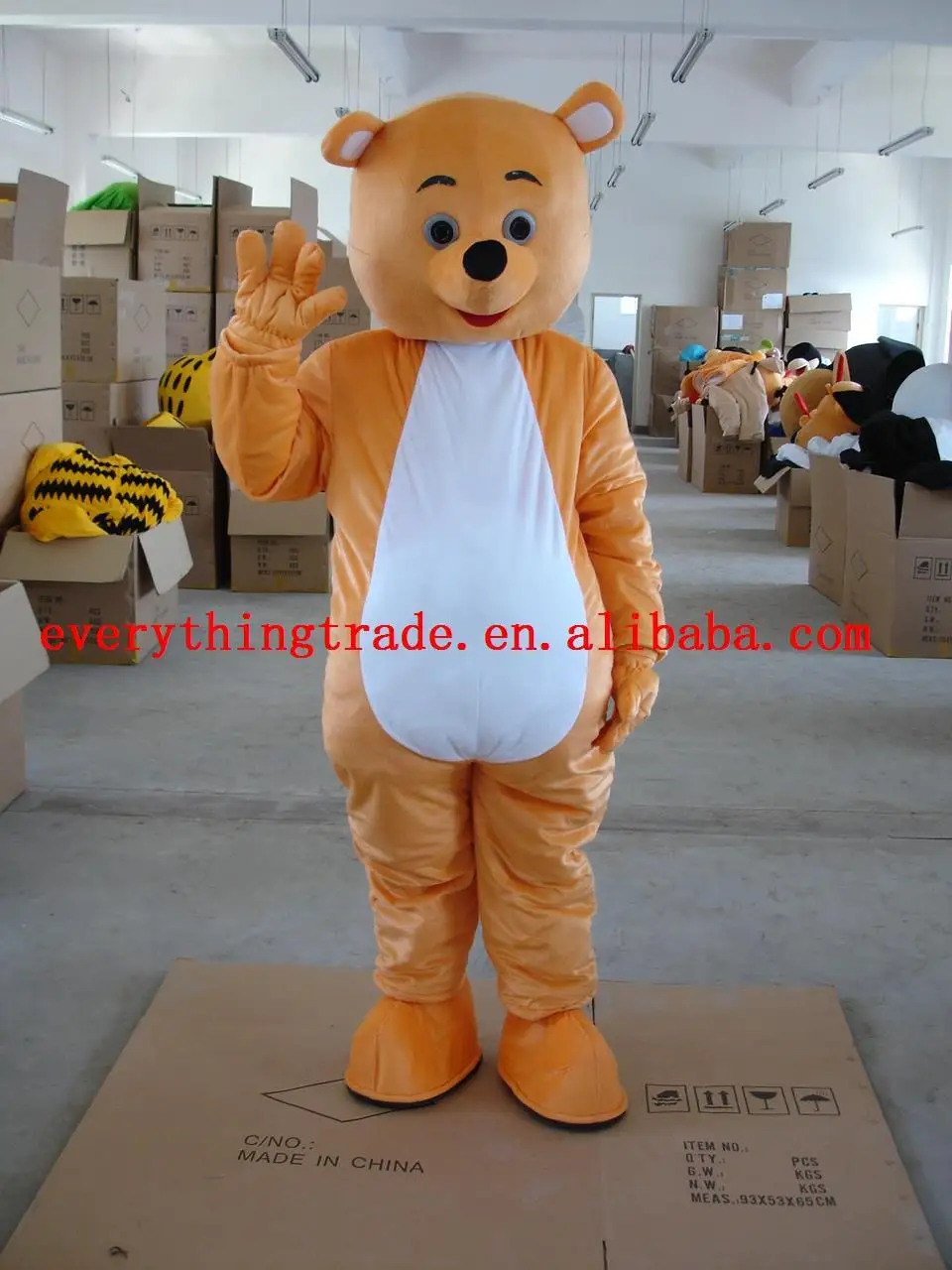 Hot sale 2014 Adult cartoon lovely hello bear mascot costume fancy dress costumes animal party | Тематическая одежда и