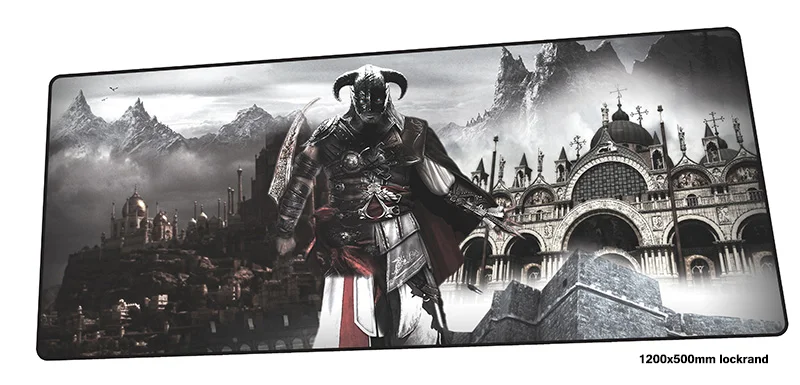 Игровой коврик для мыши skyrim лидер продаж ноутбука 120x50 см игровой самый дешевый