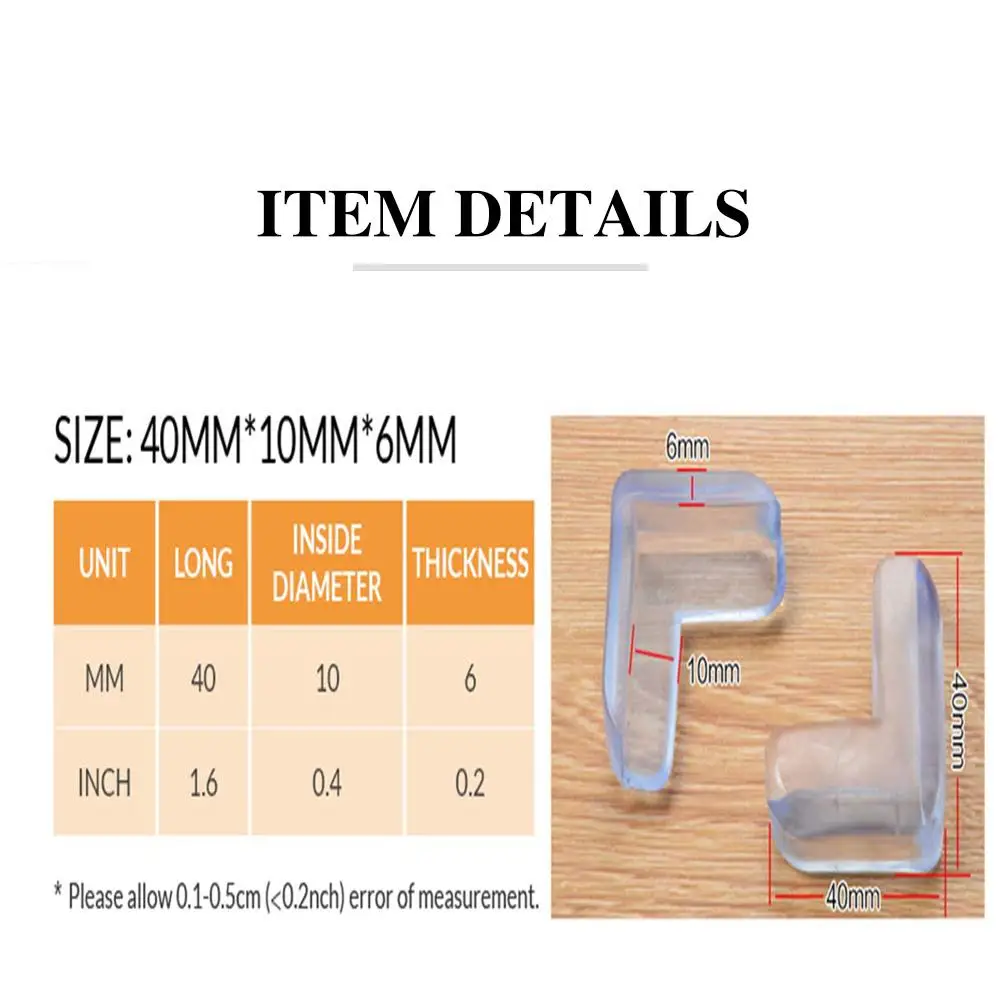 

12pcs Kids Baby Safety Protector Cover Furnitures Table Corner Guards Children Protection Anti-collision Edge Corner Guards 3