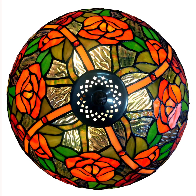Роскошная винтажная Витражная лампа Tiffanylamp светодиодный офисный салон в стиле АР
