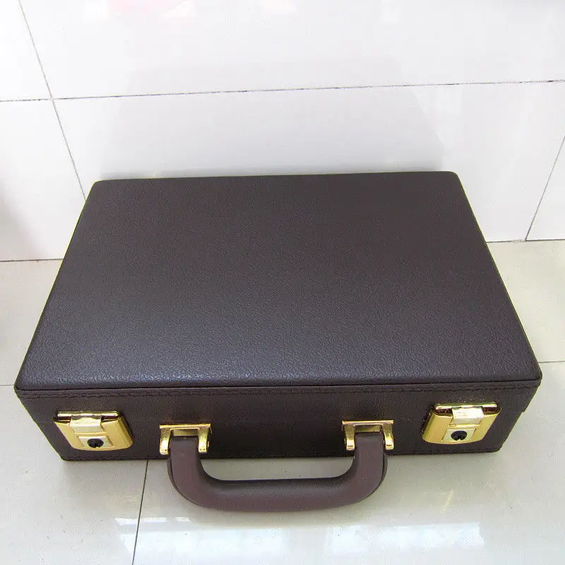 

5pcs Moulded 17K Clarinet Case with Plush Lined Interior Leather Brown box CASE perfect