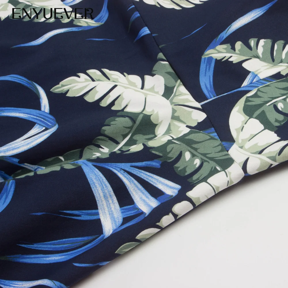 Enyuever Vestido винтажное платье женская одежда летняя повседневная майка с принтом