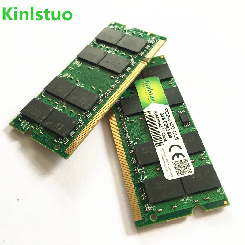 Kinlstuo Фирменная Новинка Sodimm DDR2 667 МГц/800 МГц/533 МГц 1 Гб 2 ГБ 4 ГБ для ноутбука оперативная Память память/пожизненная гарантия/