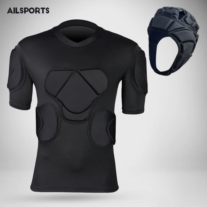 Новая спортивная Защитная утолщенная Экипировка для футбола футболка вратаря