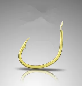 Rompin 30 шт.корт. 6 #-12 #2018 новые рыболовные крючки золотистого цвета, широкоугольный супер острый зубчатый крючок из высокоуглеродистой стали для ловли на крючок