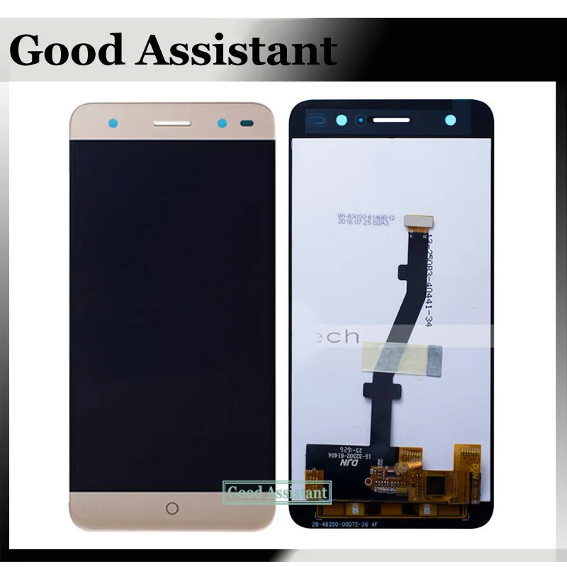 100% тестирование высокое качество 5 0 ''черный/белый/золотой для ZTE blade v6 плюс
