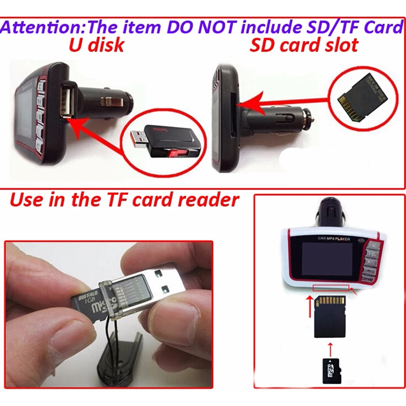 Прикуриватель цветной автомобильный lcd MP3MP4 плеер fm передатчик 1 8 дюймов