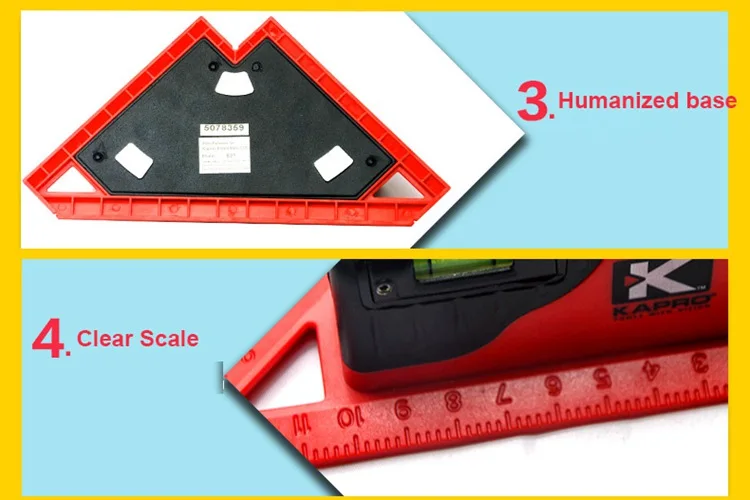 Лазерный уровень capro лазерный угловой измеритель инструмент для линейной резки 90