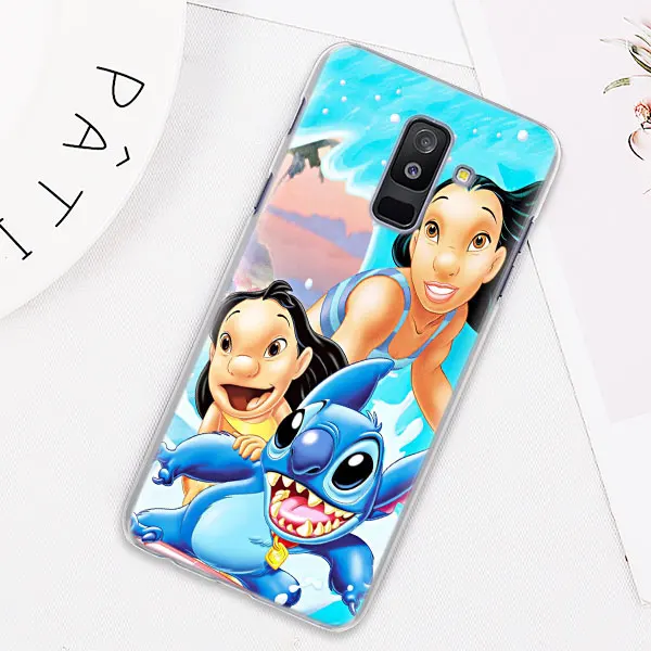 12 Милый чехол для телефона Lilo Stitch s для samsung Galaxy J4 J6 Plus J8 A40 A50 A60 A70 A80 жесткий чехол из поликарбоната - Цвет: 12
