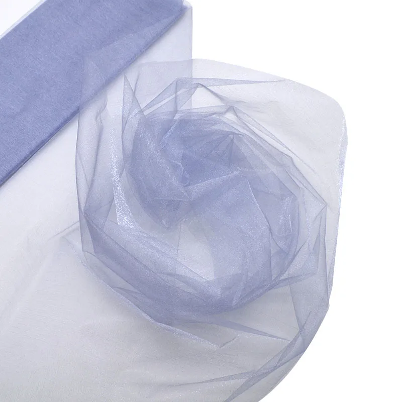 Блестящая Снежная пряжа 10 м * 48 см свадебные арки прозрачная органза тюль ткань