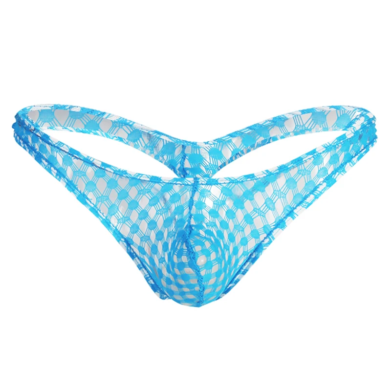 2019 сексуальное мужское нижнее белье прозрачные дышащие сетчатые полые стринги